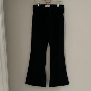 Abercrombie & Fitch High Rise Black Flared Women Jeans